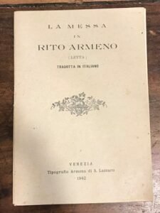 LA MESSA IN RITO ARMENO (LETTA) TRADOTTA IN ITALIANO