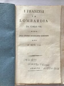 I FRANCESI IN LOMBARDIA DA CARLO VIII FINO ALLA SEMPRE …