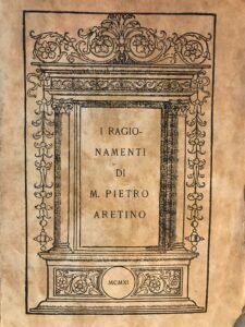 I RAGIONAMENTI DI M. PIETRO ARETINO