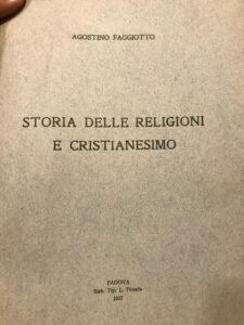 STORIA DELLE RELIGIONI E CRISTIANESIMO