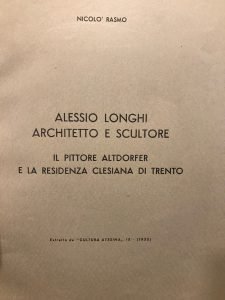 ALESSIO LONGHI ARCHITETTO E SCULTORE . IL PITTORE ALTDORFER E …