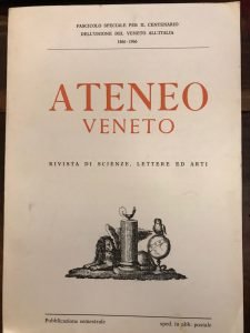 ATENEO VENETO , RIVISTA DI SCIENZE , LETTERE ED ARTI …