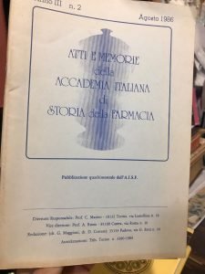 ATTI E MEMORIE DELLA ACCADEMIA ITALIANA DI STORIA DELLA FARMACIA …