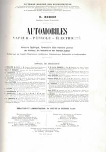 AUTOMOBILES. VAPEUR PETROLE ELECTRICITE. ANNUAIRE.