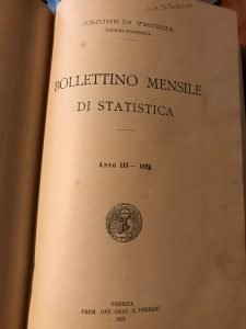 BOLLETTINO MENSILE DI STATISTICA DEL COMUNE DI VENEZIA ANNO III …