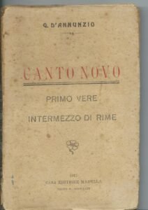 CANTO NOVO PRIMO VERE INTERMEZZO DI RIME
