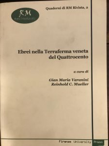 EBREI NELLA TERRAFERMA VENETA DEL QUATTROCENTO