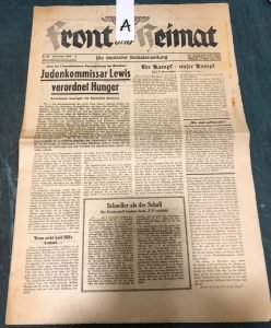 FRONT UND HEIMAT. DIE DEUTSCHE SOLDATENZEITUNG. N. 55 NOVEMBER 1944