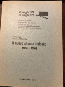 IL NUOVO CINEMA TEDESCO 1969-1976