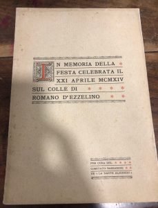 IN MEMORIA DELLA FESTA CELEBRATA IL XXI APRILE MCMXIV SUL …