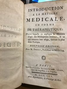 INTRODUCTION A LA MATIERE MEDICALE EN FORME DE THERAPEUTIQUE