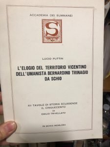 L’ELOGIO DEL TERRITORIO VICENTINO DELL’UMANISTA BERNARDINO TRINAGIO DA SCHIO | Immagine principale