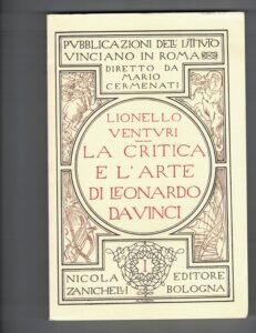 LA CRITICA E L’ARTE DI LEONARDO DA VINCI