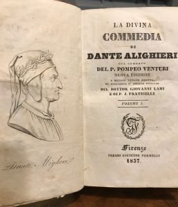 LA DIVINA COMMEDIA COL COMENTO DI P. POMPEO VENTURI