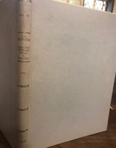 LA MONETA OGGETTO ISTORICO, CIVILE E POLITICO. ANASTATICA