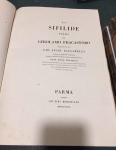 LA SIFILIDE POEMA DI GIROLAMO FRACASTORO TRADOTTO DA GIO LUIGI …