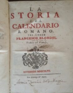 LA STORIA DEL CALENDARIO ROMANO