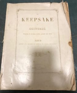 LE KEEPSAKE OF COSTUMES. DESSINS DE COMPTE CALIX, GRAVES SUR …