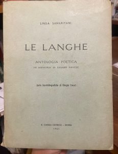 LE LANGHE. ANTOLOGIA POETICA IN MEMORIA DI CESARE PAVESE