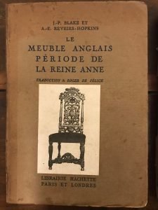 LE MEUBLE ANGLAIS PERIODE DE LA REINE ANNE