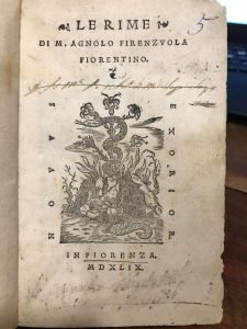 LE RIME DI M. AGNOLO FIRENZUOLA FIORENTINO