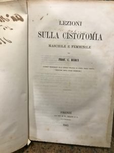 LEZIONI SULLA CISTOTOMIA MASCHILE E FEMMINILE