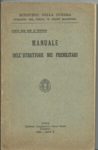 MANUALE DELL’ ISTRUTTORE DEI PREMILITARI