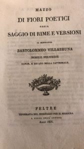 MAZZO DI FIORI POETICI OSSIA SAGGIO DI RIME E VERSIONI