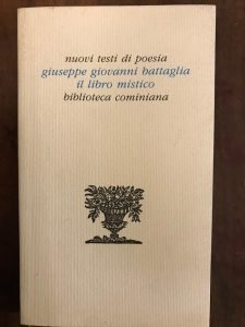 NUOVI TESTI DI POESIA. IL LIBRO MISTICO