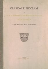 ORAZIONI E PROCLAMI DI S.A.R. EMANUELE FILIBERTO DI SAVOIA