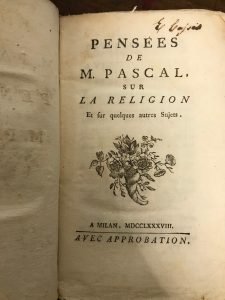 PENSEES DE M. PASCAL SUR LA RELIGION ET SUR QUELQUES …