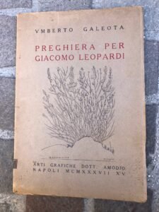 PREGHIERA PER GIACOMO LEOPARDI | Immagine principale