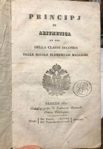 PRINCIPJ DI ARITMETICA AD USO DELLA CLASSE SECONDA DELLE SCUOLE …