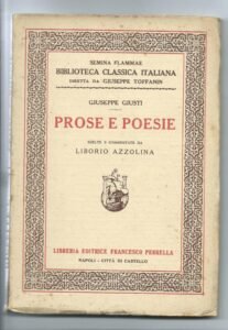 PROSE E POESIE – GIUSEPPE GIUSTI