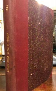 RIVISTA MENSILE DELLA CITTA’ DI VENEZIA ANNO IV 1925