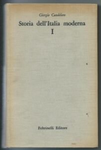 STORIA DELL’ITALIA MODERNA, VOL I LE ORIGINI DEL RISORGIMENTO