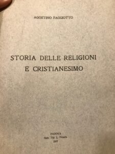 STORIA DELLE RELIGIONI E CRISTIANESIMO