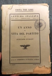 UN ANNO DI VITA DEL PARTITO – LETTURA ITALIANA , …