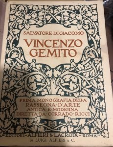 VINCENZO GEMITO .PRIMA MONOGRAFIA DELLA RASSEGNA D’ARTE ANTICA E MODERNACA | Immagine principale