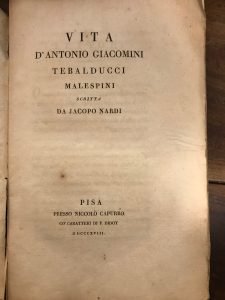 VITA D’ANTONIO GIACOMINI TEBALDUCCI MALESPINI