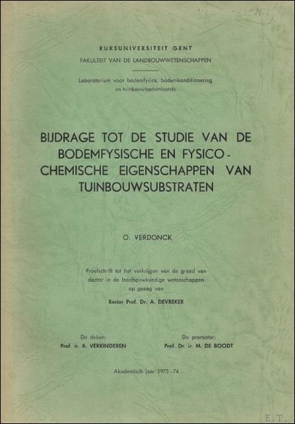 BIJDRAGE TOT DE STUDIE VAN DE BODEMFYSISCHE EN FYSICO - …