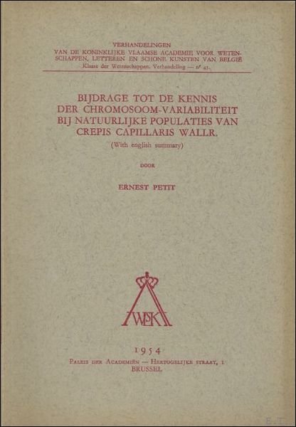 Bijdrage tot de kennis der chromosoom-variabiliteit bij natuurlijke populaties van … | Immagine principale