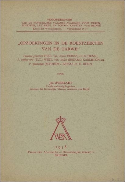 Opzoekingen in de roestziekten van de tarwe : Pucinia graminis … | Immagine principale