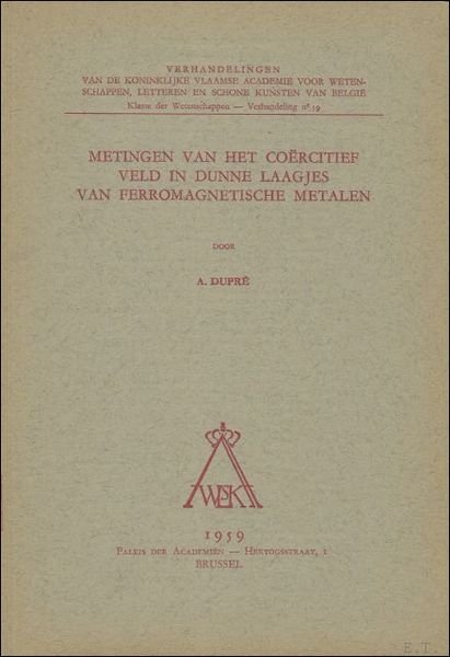 Metingen van het coercitief veld in dunne laagjes van ferromagnetische … | Immagine principale