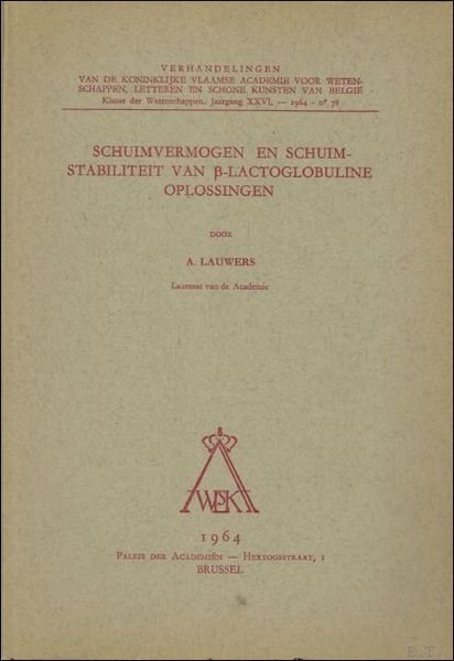 Schuimvermogen en schuimstabiliteit van b -lactoglobuline oplossingen. | Immagine principale