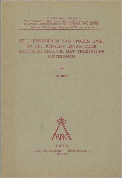 afzonderen van sporen kwik en het bepalen ervan door activatie …