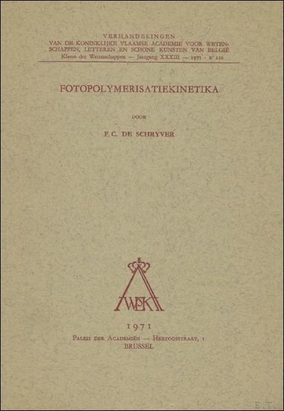 Fotopolymerisatiekinetika.