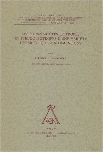 sous-varietes isotropes et pseudo-isotropes d? une variete hyperbolique a n …