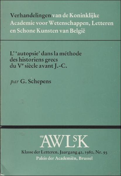 autopsie dans la methode des historiens Grecs du Ve siecle …