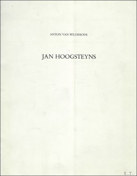 JAN HOOGSTEYNS. | Immagine principale
